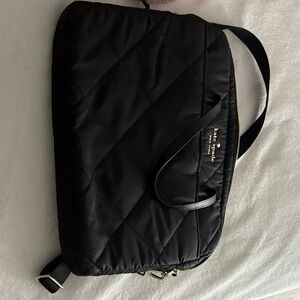 Kate Spade Black Quilted Laptop Bag